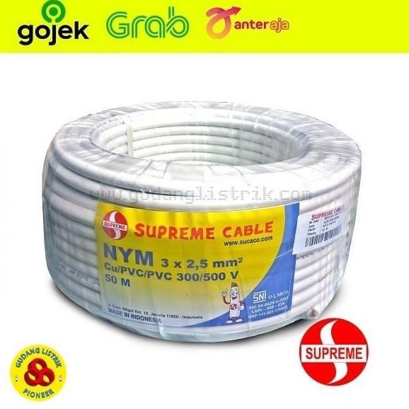NEW SUPREME KABEL NYM 3X2.5MM @50M / KABEL NYM 3 X 2.5MM 50 METER SUPREME ORI