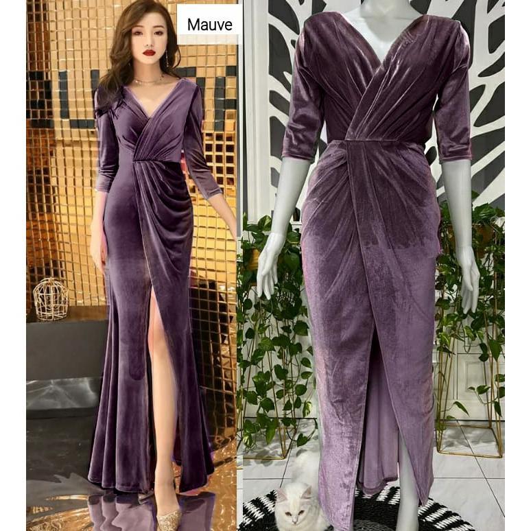 PREMIUM LONG DRESS KEZIA BLUDRU VELVET