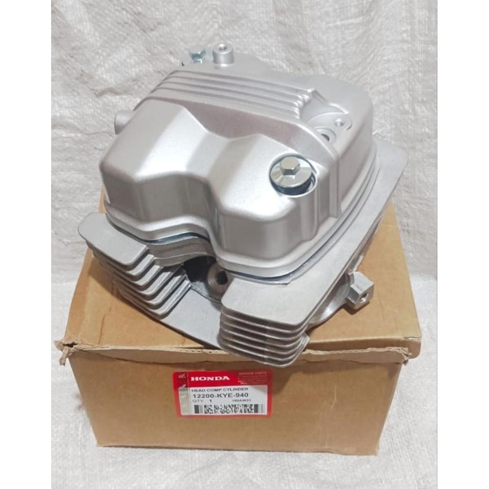 KOP HEAD MEGAPRO NEW 150 CYLINDER HEAD BLOK HEAD MEGAPRO NEW 150 MEGAPRO MONOSHOCK KYE