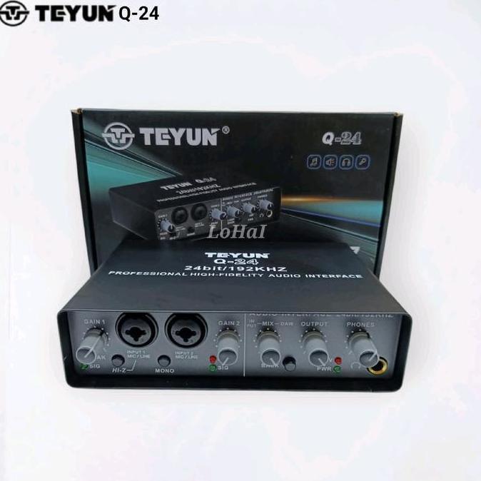 Teyun Q24 24bit/192khz Sound Card External Audio Interface TEYUN Q24