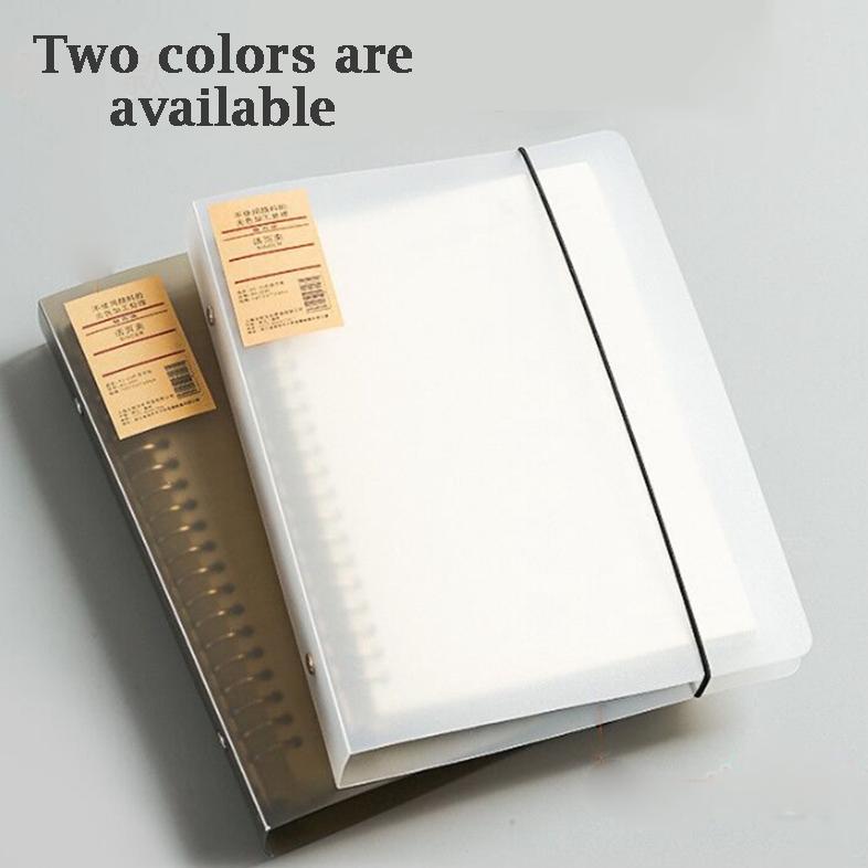 Buku Binder Transparan A5 Binder PC Binder Tali Cover Bening Binder 20 Lubang - Binder Matte Transpa
