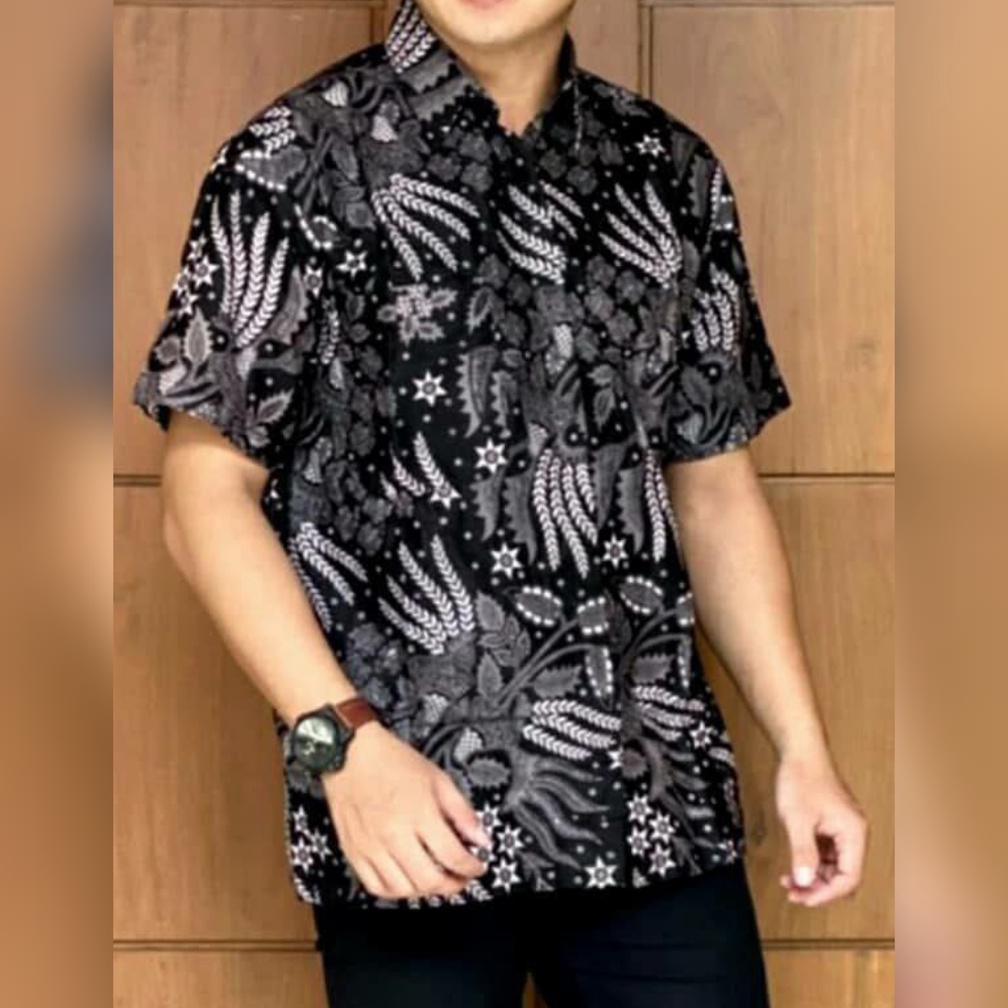 MURAH Kemeja Pria Lengan Pendek REGULER  Baju batik cowok  dewasa seragam kantor hem
