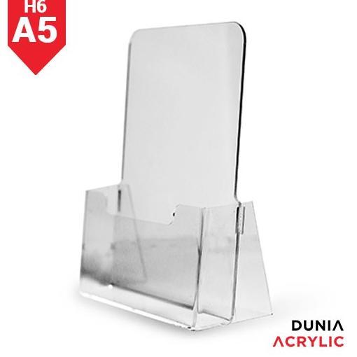 Tempat Brosur A5 Akrilik / akrilik brosur / brochure holder acrylic / tempat brosur a5