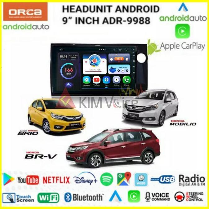 Head Unit Android Orca 9 inch oem Honda Brio/Mobilio/BRV