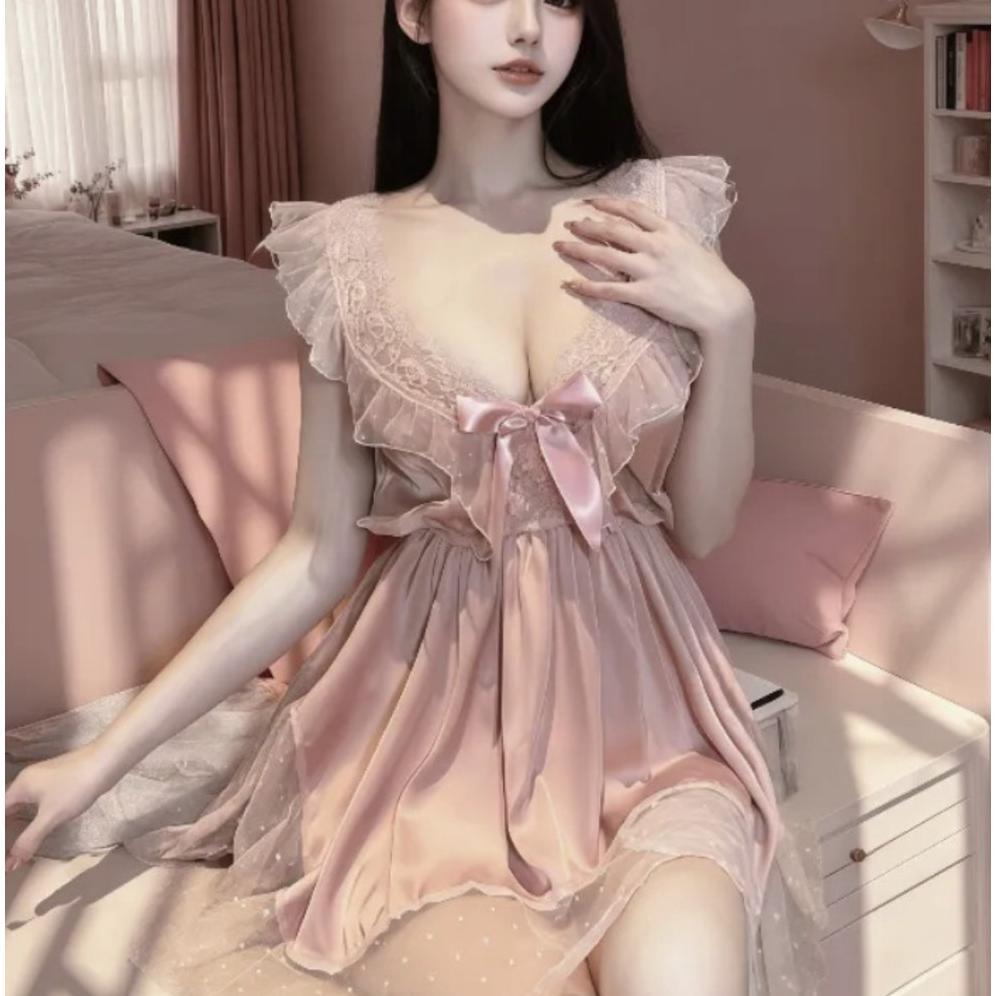 Tahan Lama Bestkitty - Lingerie Wanita Satin Halus Lingerie Hot Bahan Premium Lingerie Baju Tidur Wa