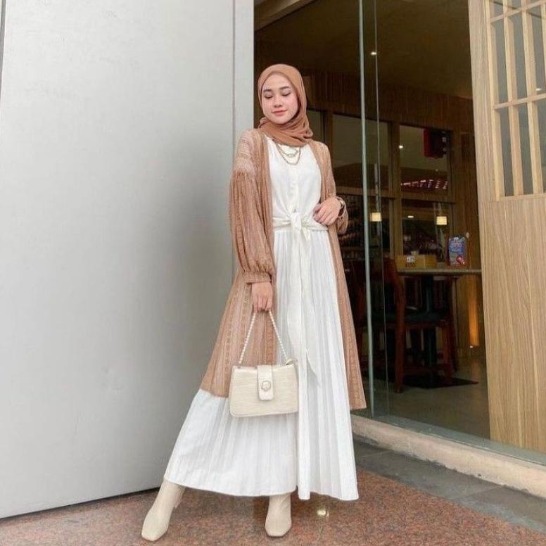 Murah Long Cardigan Outer Burkat Wanita Dewasa Panjang Terbaru