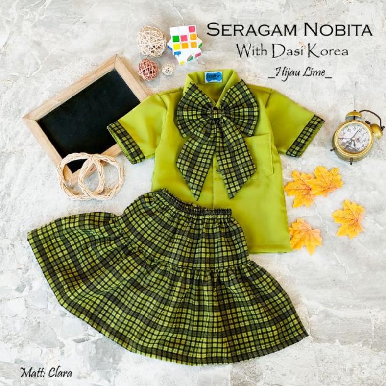 Diskon Seragam Sekolah Korea Nobita Baju Anak Baju Sekolah Paud Seragam Tk Seragam Anak Sekolah