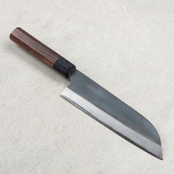 Japanese Knife Yoshida Hamono ZDP189 Kurouchi Santoku 180mm