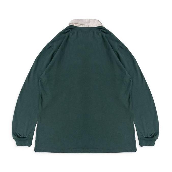 Wellborn Oversized Rugby Shirt Pine Green Unisex
