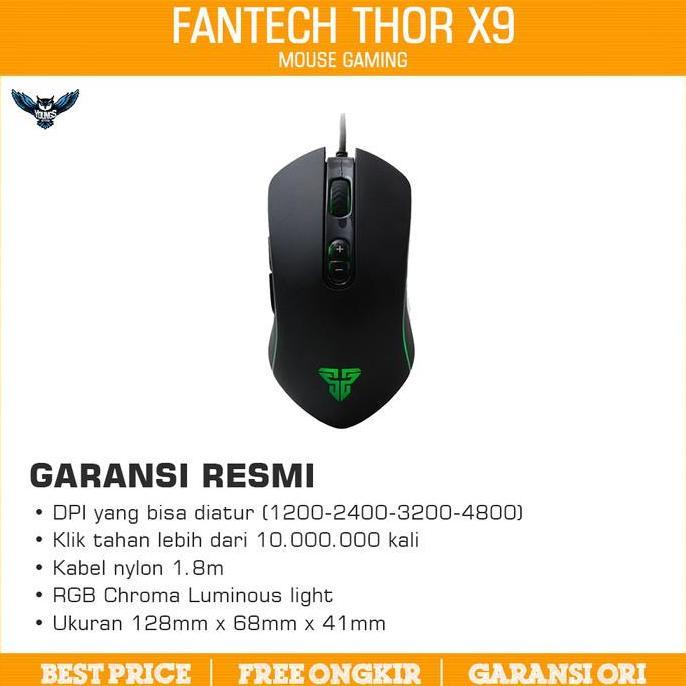 Mouse Gaming Fantech X9 Thor / Mouse Fantech X9 Thor - Macro