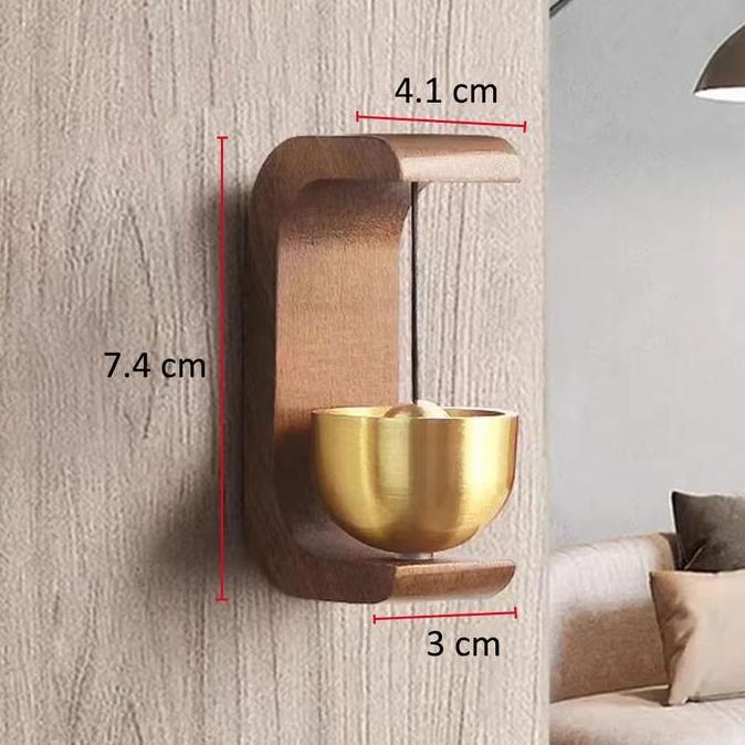 Bel Pintu Kuningan Bel Lonceng Pintu Stiker Bel Kulkas Bel Kayu Kenari Bel pintu Mewah BS