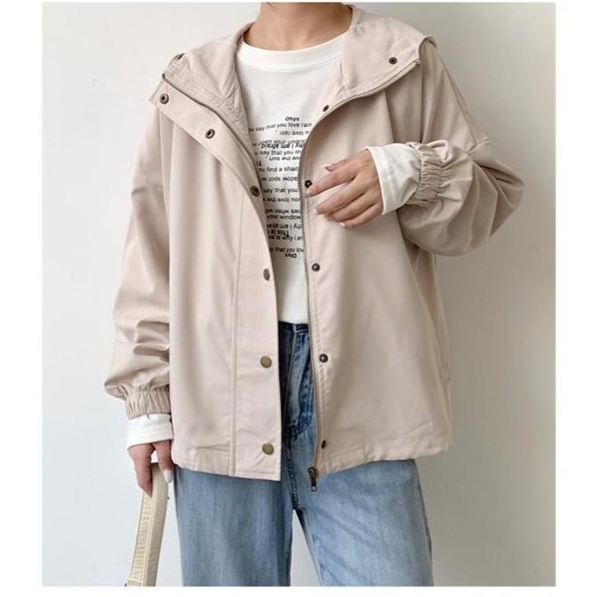 JAKET JACKET WANITA JAKET VINTAGE JAKET GIRLS JAKET ZIPPER HOODIE JAKET PEREMPUAN HOODIE Katun Musim