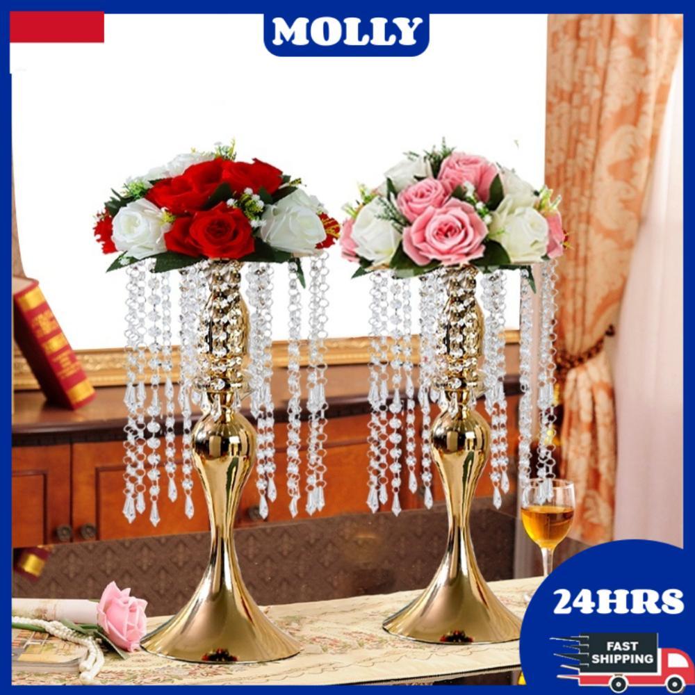 Terlaris [Cod]Vas Bunga Hiasan Dekorasi Ruang Tamu Mewah Pajangan Lemari Kaca Luxurious Wedding Vase
