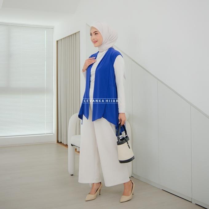 Grosir Outer Pendek / Kardigan Wanita Bahan Jersey Korea / Model Outer Tanpa Lengan - Cca
