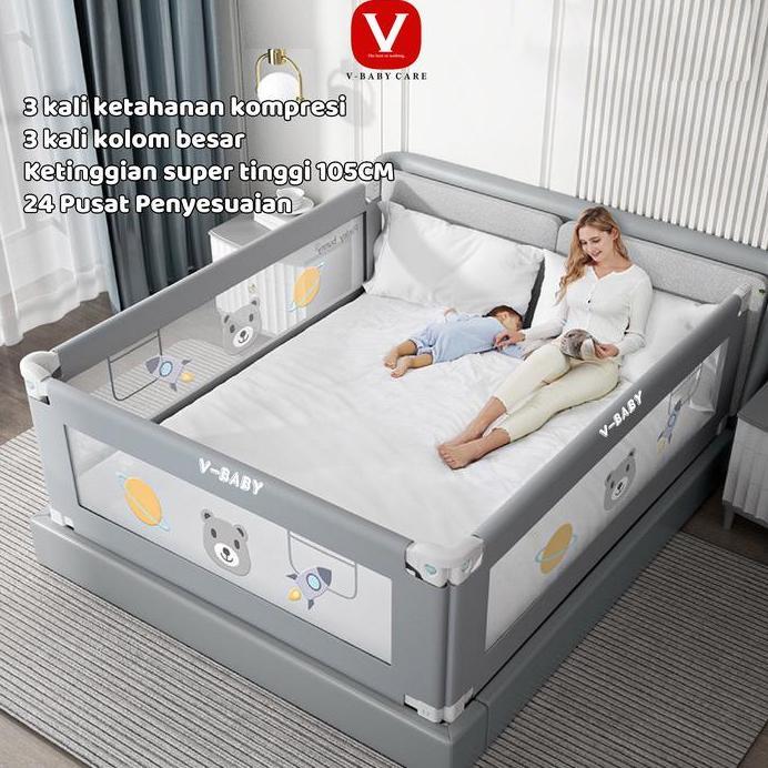V-BABY CARE babyBedrail Baby Bed Rail Safety Guard Bedguard VBABY-N2