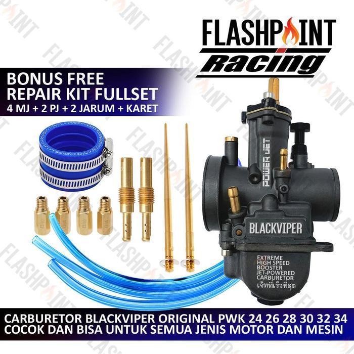(Bisa Cod) Karburator Cpo Original Blackviper Keihin  Karbu Kotak Pwk 24 26 28 30 32 34 Black Viper 