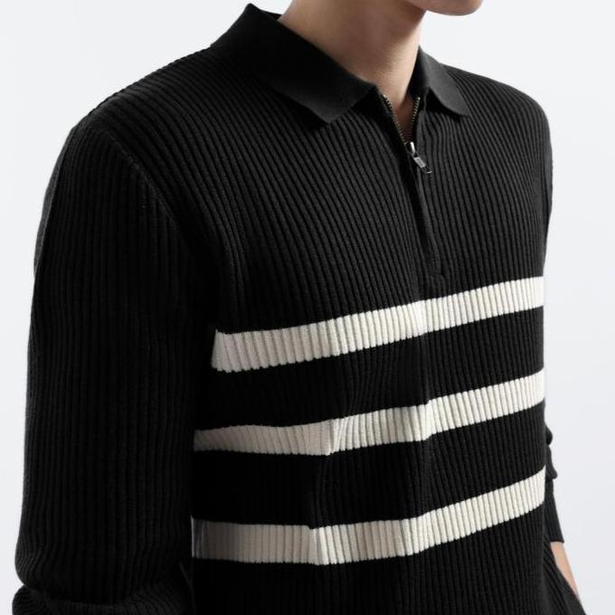 Heymale Elvore Polo Long Sleeve Baju Polo Pria Lengan Panjang