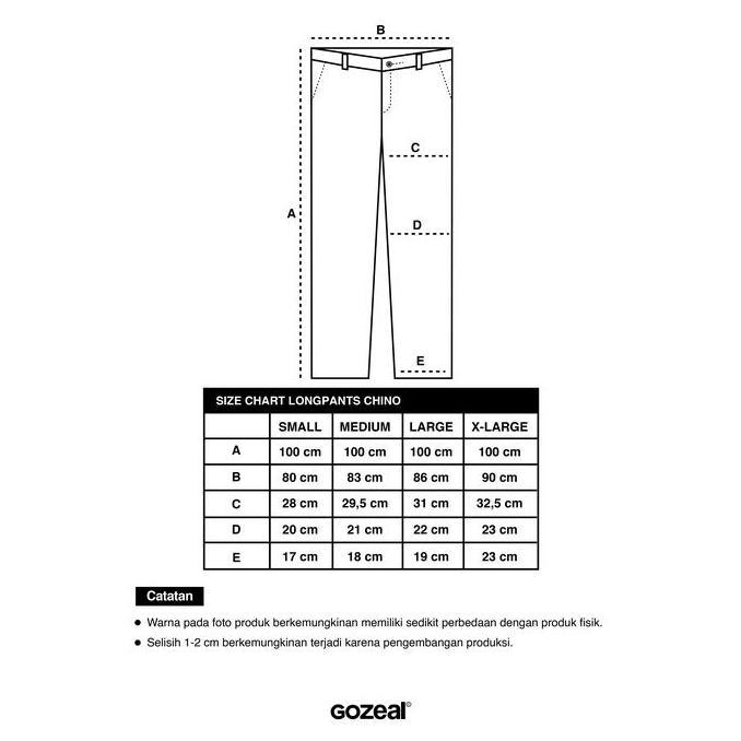 Gozeal | Longpants Chino - Neyra Khaki | Celana Panjang Casual | Pria Wanita Unisex