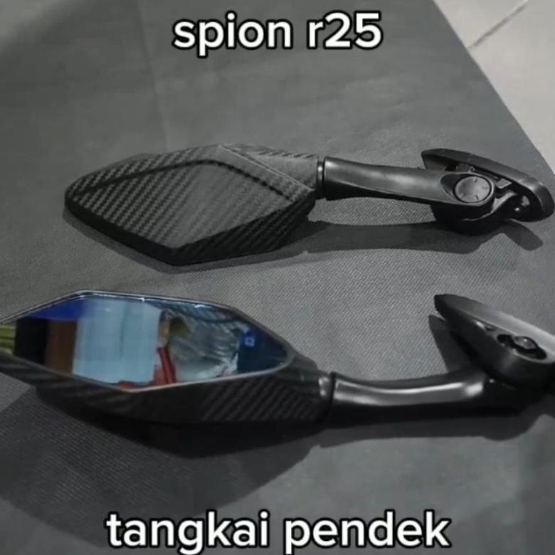 NEW SPION R25 PENDEK KARBON MODEL LIPAT VARIASI NMAX CBR150 250 R15