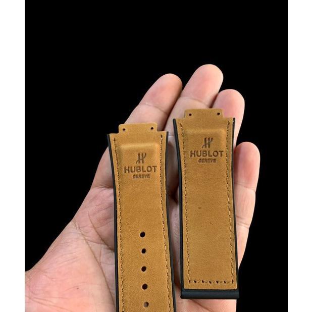 Strap Tali Jam Tangan Hublot Geneve 24MM Kulit Coklat original