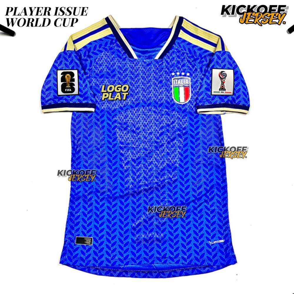 (PLAYER ISSUE) JERSEY PIALA DUNIA ITALIA HOME PI ITALY HOME PI WORLD CUP 2026 2027 FULL PATCH 26/27