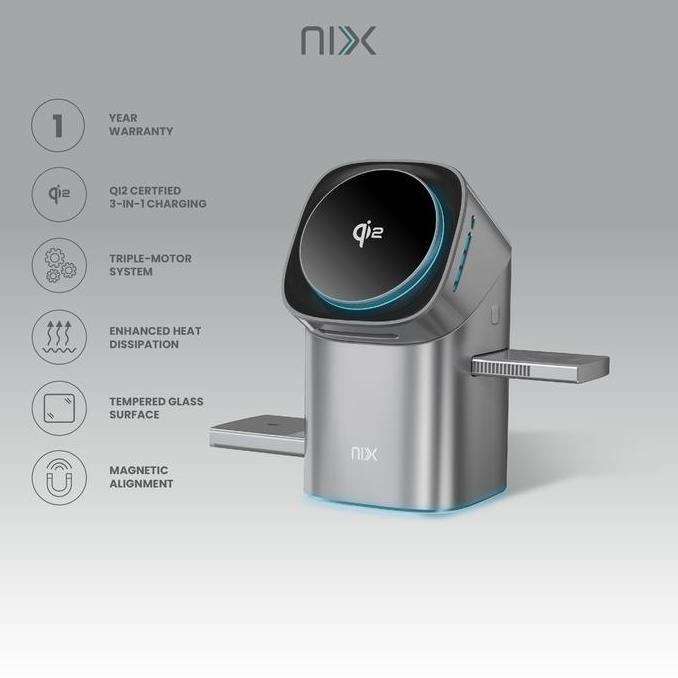 NIX Trion, 3in1 Magnetic Wireless Charger TCW-001 QI2 Certified