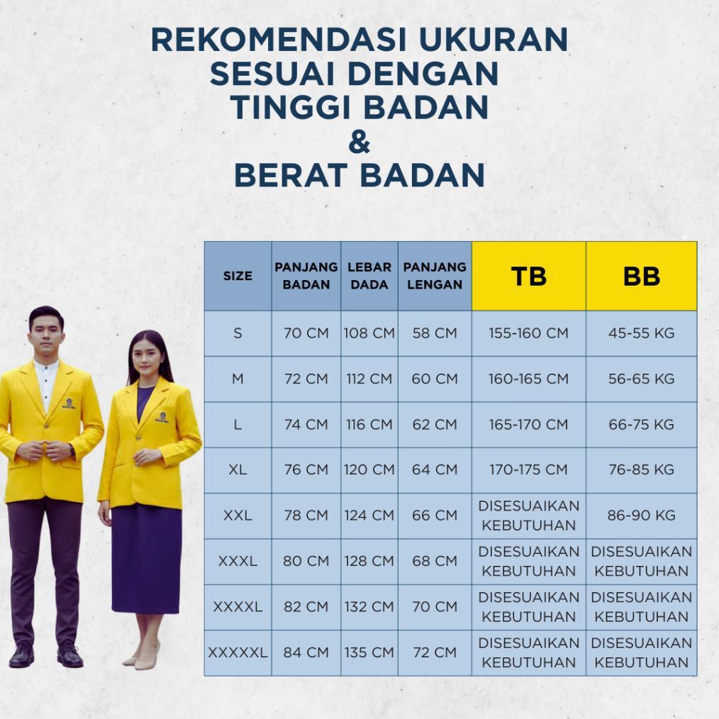 Original Ready Stock Jas Almamater Universitas Terbuka Pria & Wanita/Jas Almet Ut Original 2026