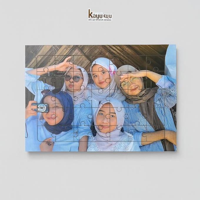 anjasmilaat - kreasikayukuu custom puzzle foto mdf 2mm - cetak full color 21x30 cm hadiah unik & est