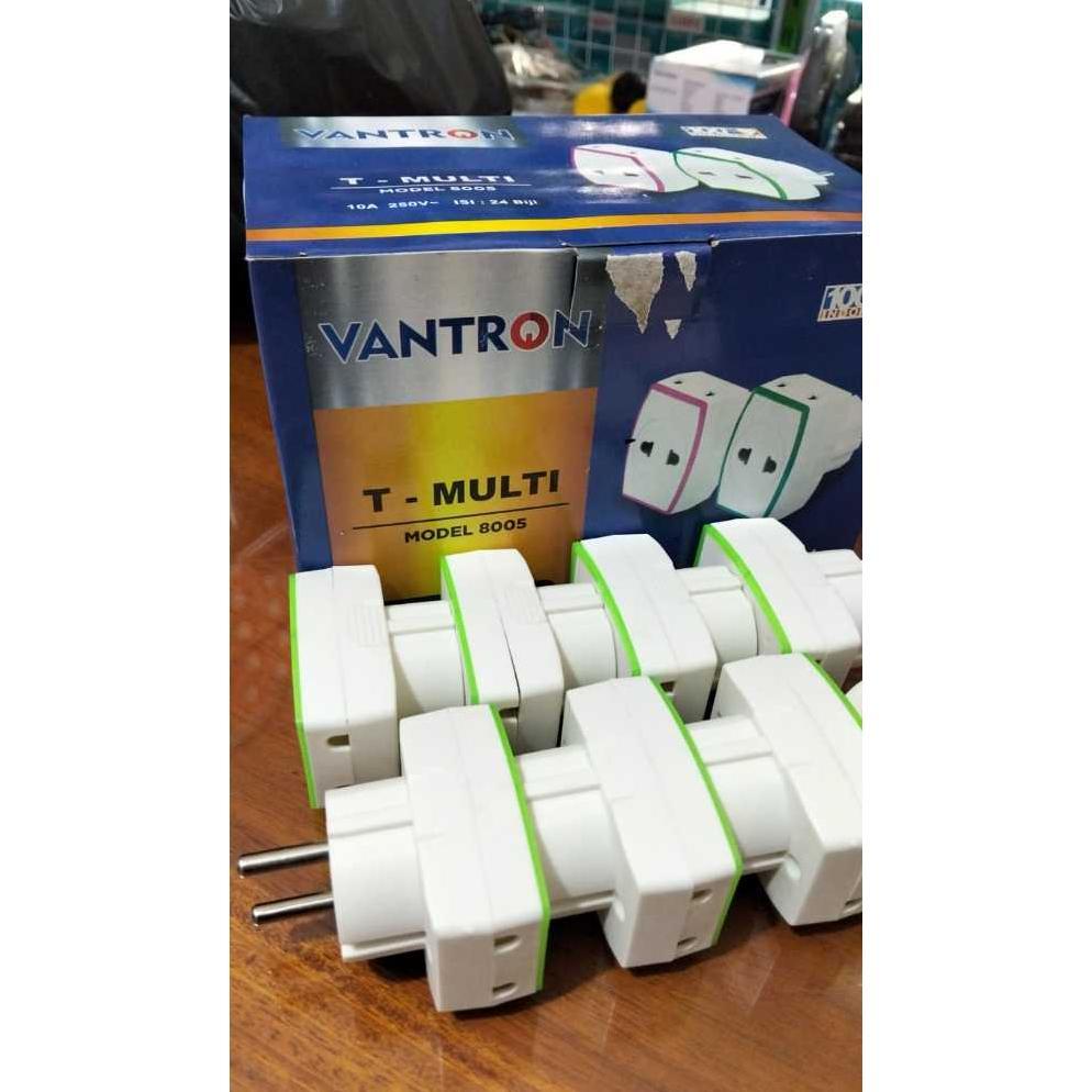 VANTRON Steker T Multi / Colokan T Multi 3 Lubang / T Mini / Colokan Listrik