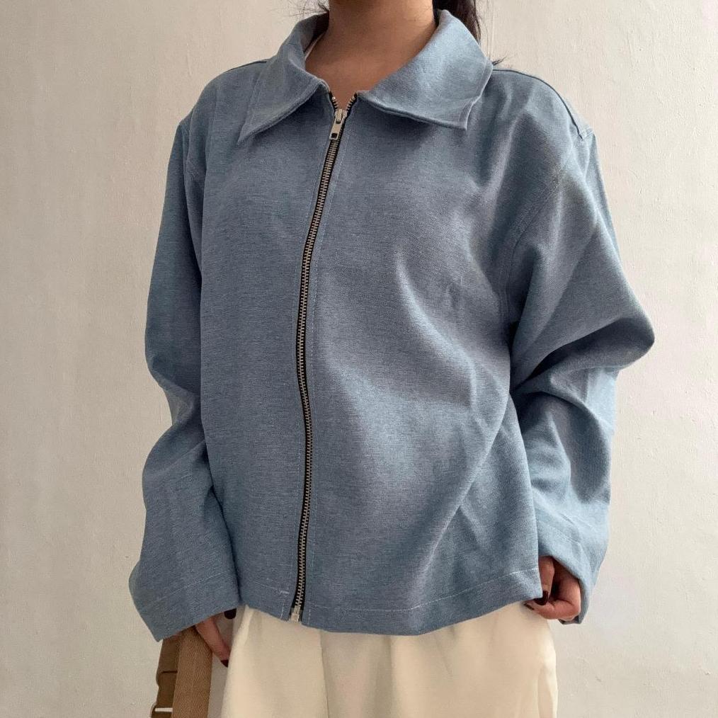 Exclusive Satize | Sarah Denim Jacket - Jaket Oversized Denim - Oversized Outer - Denim Outer Boxy -