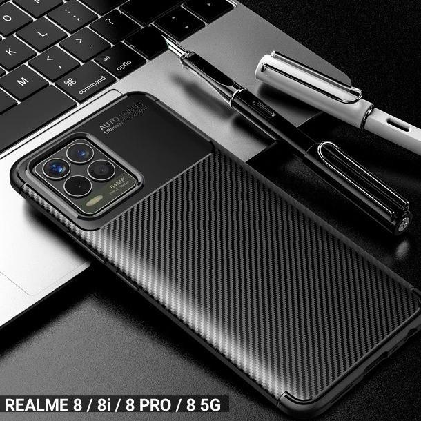 TERBARU CASE REALME 8 8i 8 5G 8 PRO Autofocus Carbon Slim Armor Anti Shock - AUTOFOCUS NEW