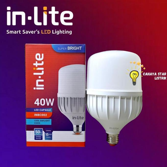 Lampu In-Lite InLite LED Capsule Value 40W 40Watt 40 Watt INBC002