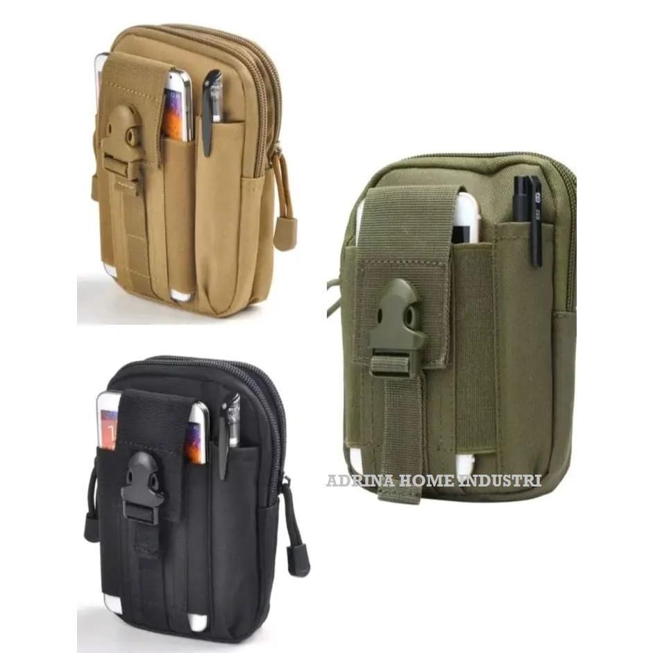 PAKET HEMAT Tas pinggang pria untuk dompet dan hp