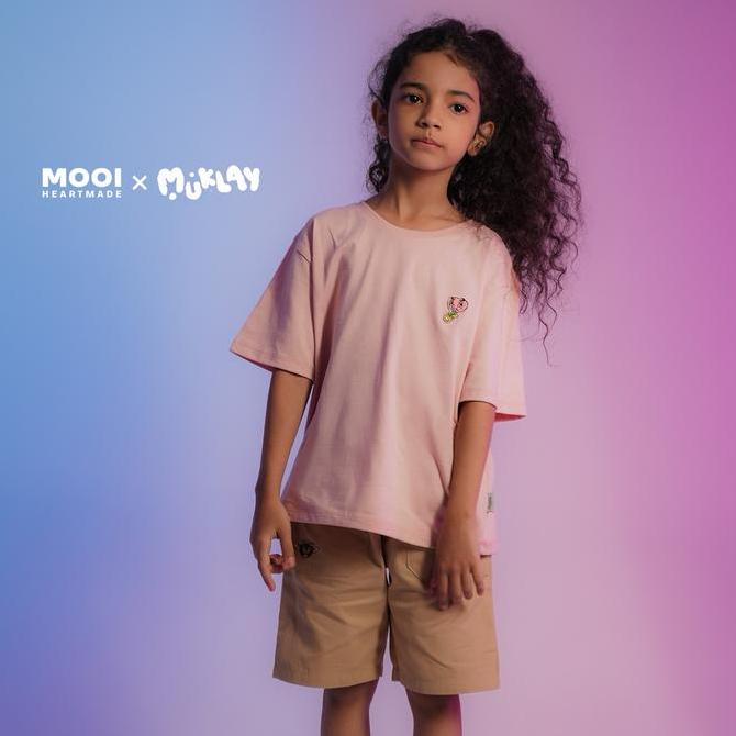 Mooi X Muklay Kaos Anak Unisex T-Shirt Basic Kids (TERBAIK) (TERBARU) (TERMURAH)