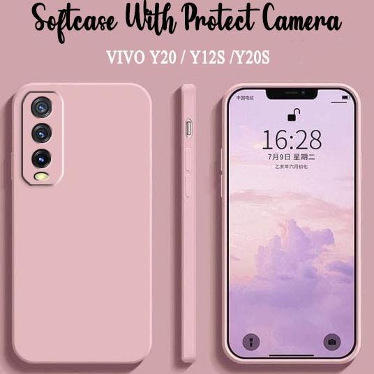 Hot Product Softcase Macaron Polos For Vivo Y20 Y12S Y20S - Case Hp Vivo Y20 Y12S Y20S - Casing Hp V