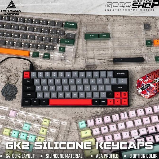 NEW PARADOX GK2 SILICONE - KEYCAPS GK2 SILICONE 68% ORI