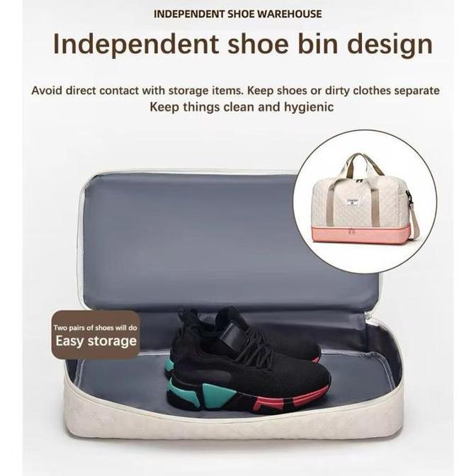 NEW FASHION Travel Bag Tas Duffle Pakaian Mudik Gym Pria WanitaImport Kabin