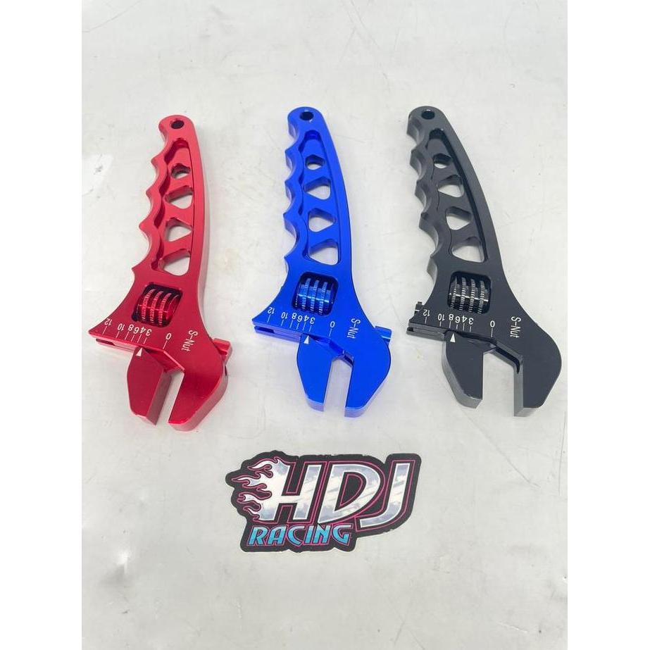Kunci Inggris An3 - An12 Almunium Untuk Fitting Nepel Selang Rem & Radiator