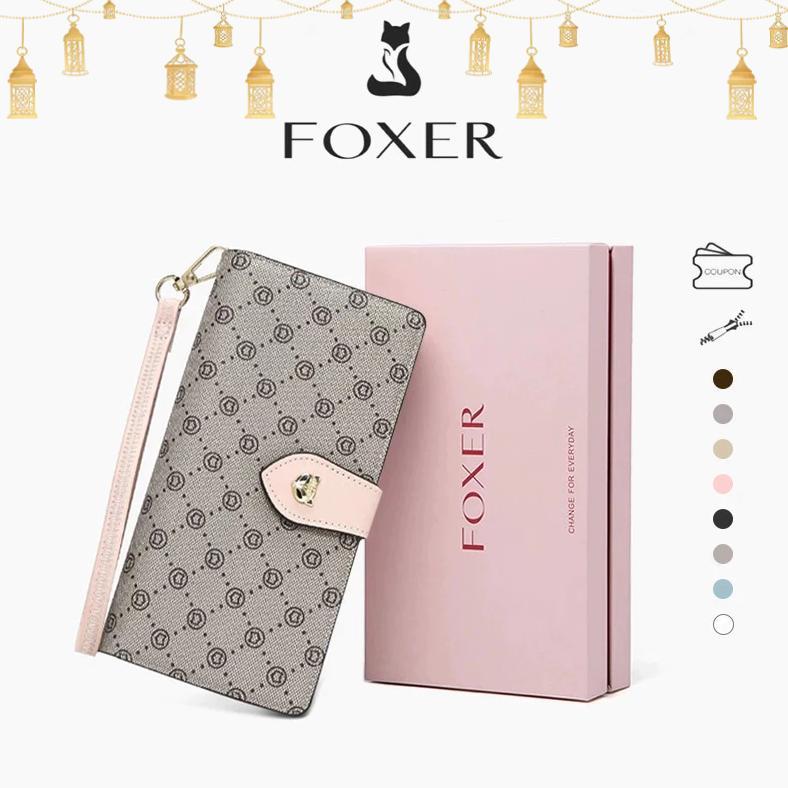 ORIGINAL FOXER Dompet Wanita Dompet Panjang Wanita Dompet Koin