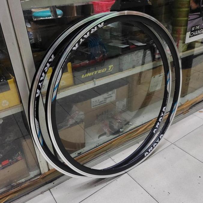 Velg Rims 700c fixie Roadbike 32 hole black cnc - Araya AR 731