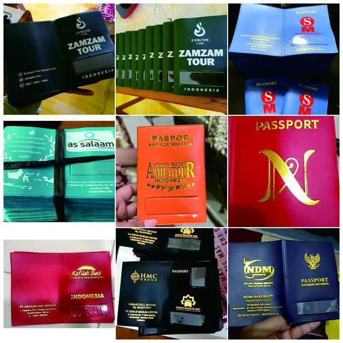 COVER SAMPUL PASPOR LOGO DAN TULISAN CUSTOM