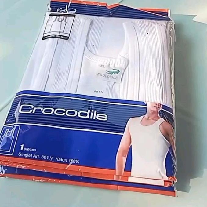 singlet pria CROCODILE jumbo 100% original - singlet pria jumbo crocodile - kaos dalam laki-laki cro