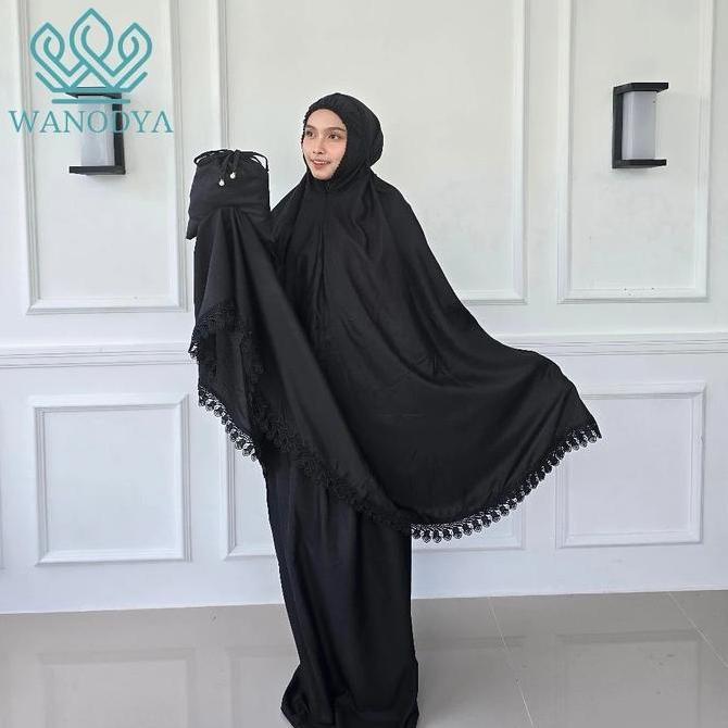 WANODYA - Mukena Katun Rayon Premium Dewasa Mukena Renda Dewasa Jumbo Mukena Ramadan Dan Mukena Leba
