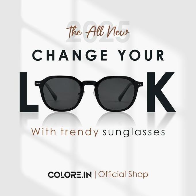 Murah Colore.In Kacamata Hitam Pria Wanita Sunglasses Anti Silau Matahari Uv400 Polarized Bentuk Geo
