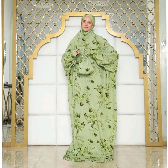 Mukena Terusan Motif - Mukena Hadramaut Motif