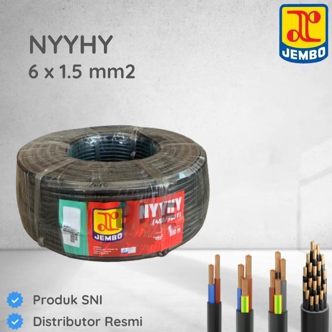 KABEL NYYHY 6X1,5MM 6X1,5 MM 6X1.5 JEMBO METERAN ECERAN POTONGAN