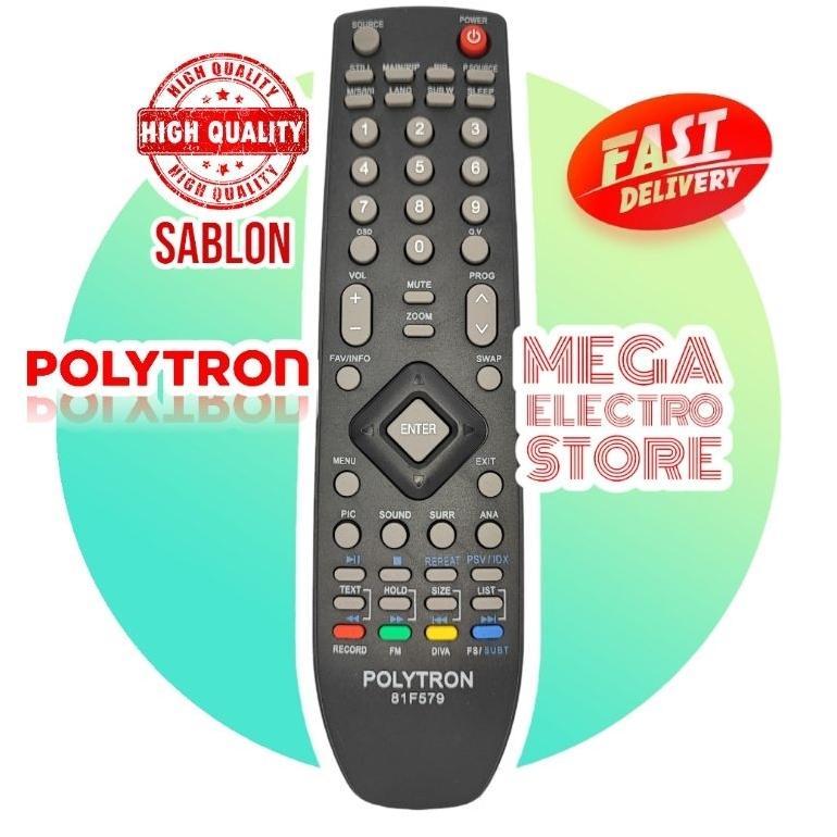 Remot TV Polytron LED Original Sablon Asli
