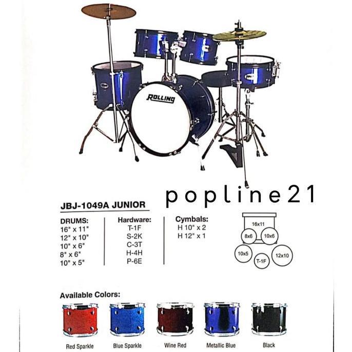Grosir Drum Rolling Junior / Drum Set Rolling Jbj-1049A