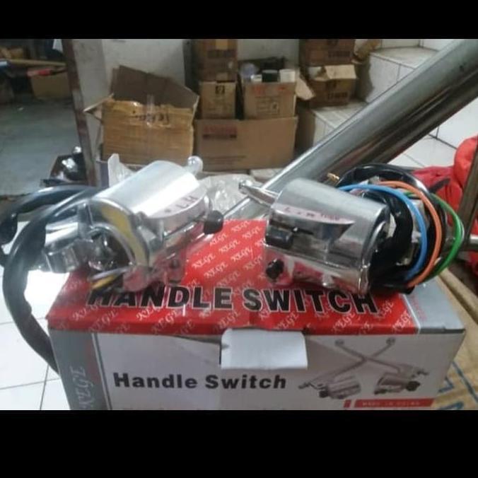 SAKLAR KIRI CB 100 CB100 H90 DAN SAKLAR KANAN SESET DENGAN HANDEL PROMO