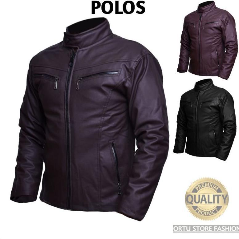 Limited Jaket Kulit Polos Pria Bikers Bkr006 | Jaket Touring | Jaket Semi Kulit Distro Bankers Bandu